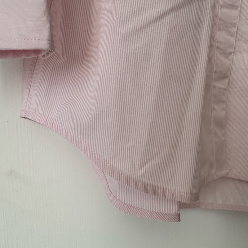 Burberry 粉色長袖襯衫-14