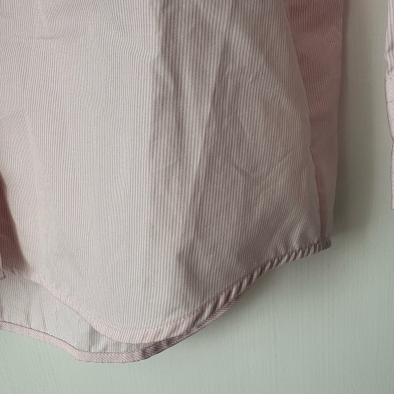 Burberry 粉色長袖襯衫-15