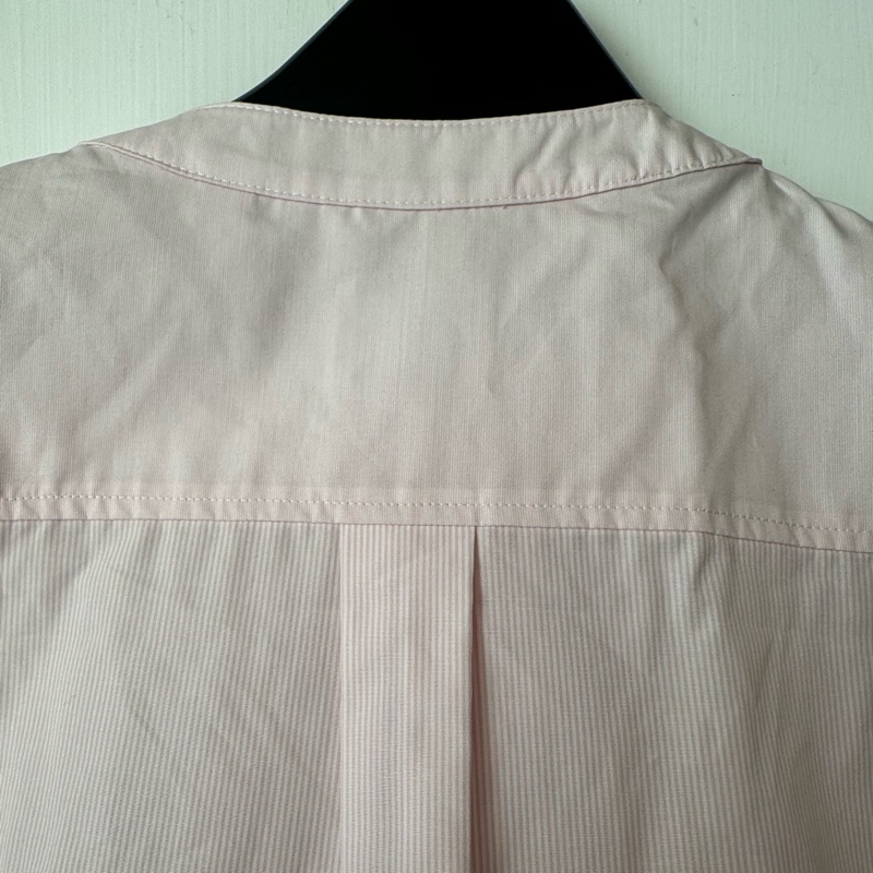 Burberry 粉色長袖襯衫-17