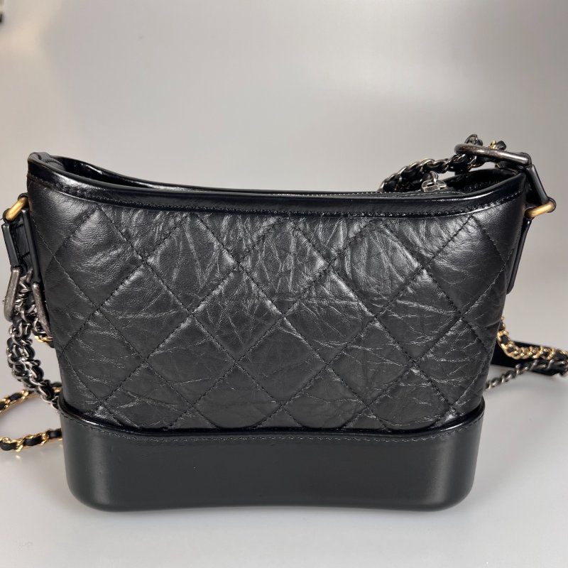 CHANEL  A91810 晶片款 全黑流浪包小號-1