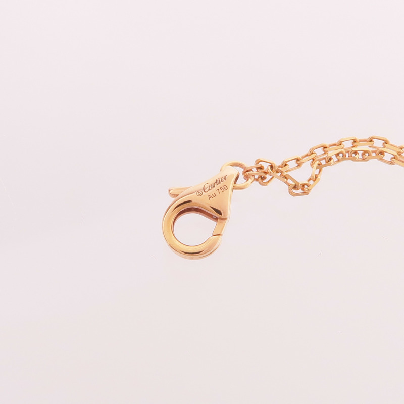 CARTIER 18K玫瑰金Love Pendant 2 Diamonds鑽石項鍊-6