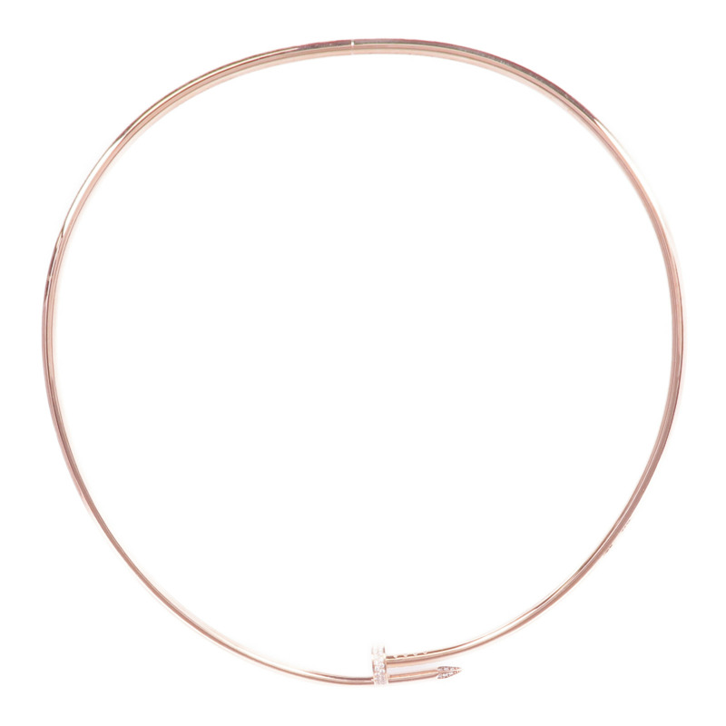 CARTIER 18K玫瑰金Juste un Clou NecklaceDiamond Necklace鑽石項鍊-2
