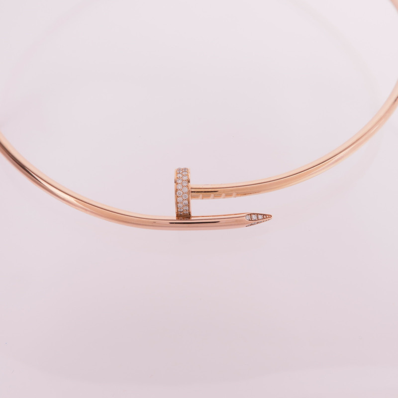 CARTIER 18K玫瑰金Juste un Clou NecklaceDiamond Necklace鑽石項鍊-4