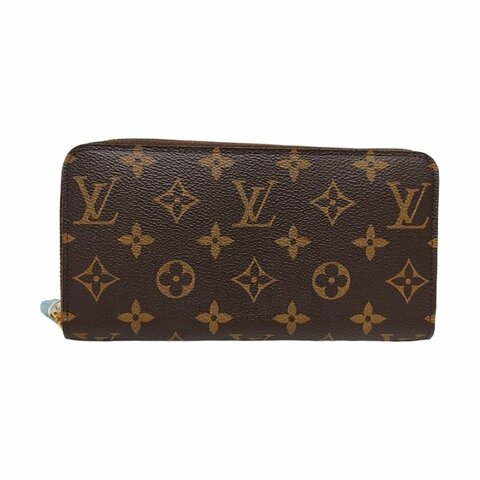 LOUIS VUITTON INSOLITE棕色塗層帆布老花錢包 金色五金 配件齊全 9.8新
