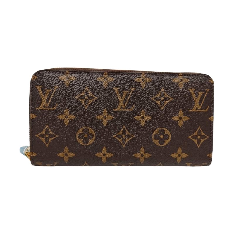 LOUIS VUITTON INSOLITE棕色塗層帆布老花錢包 金色五金 配件齊全 9.8新-0