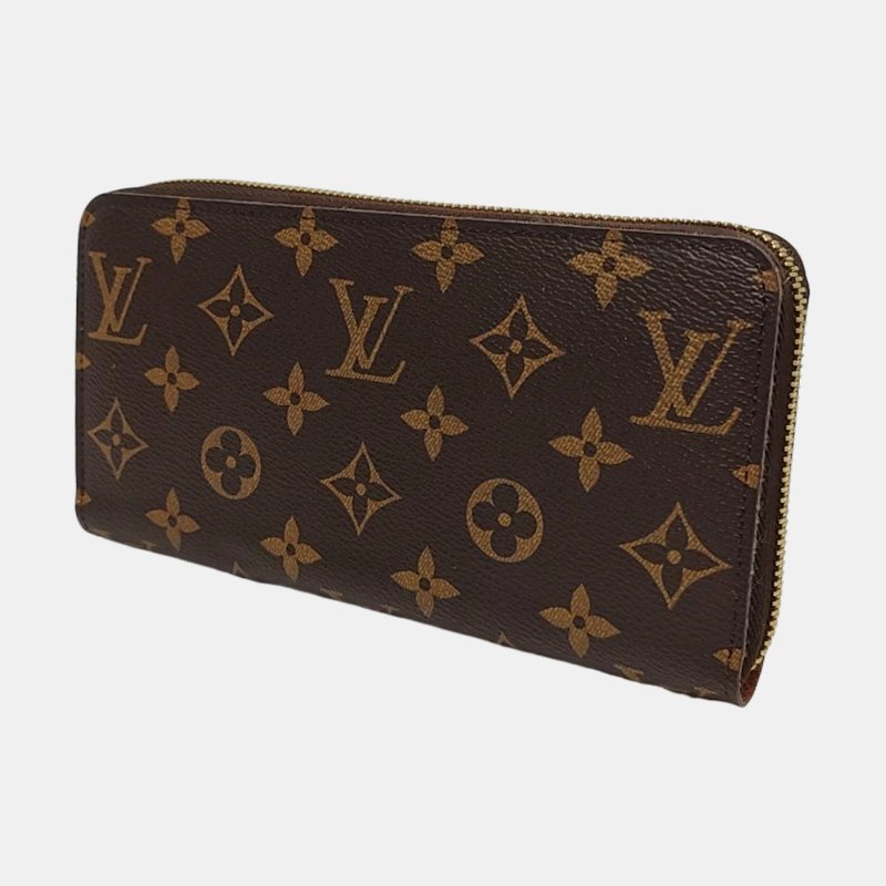LOUIS VUITTON INSOLITE棕色塗層帆布老花錢包 金色五金 配件齊全 9.8新-2