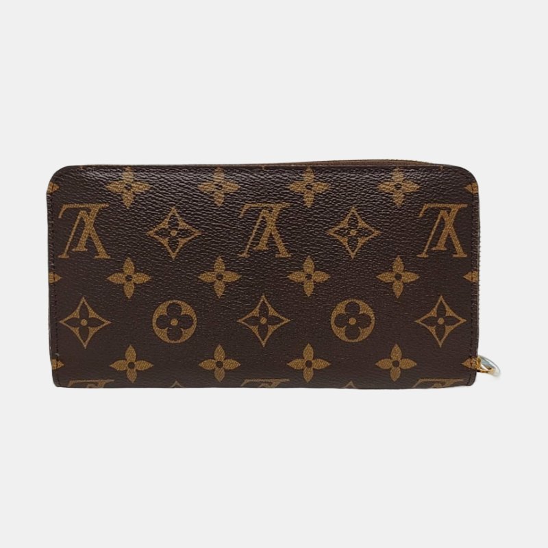 LOUIS VUITTON INSOLITE棕色塗層帆布老花錢包 金色五金 配件齊全 9.8新-4