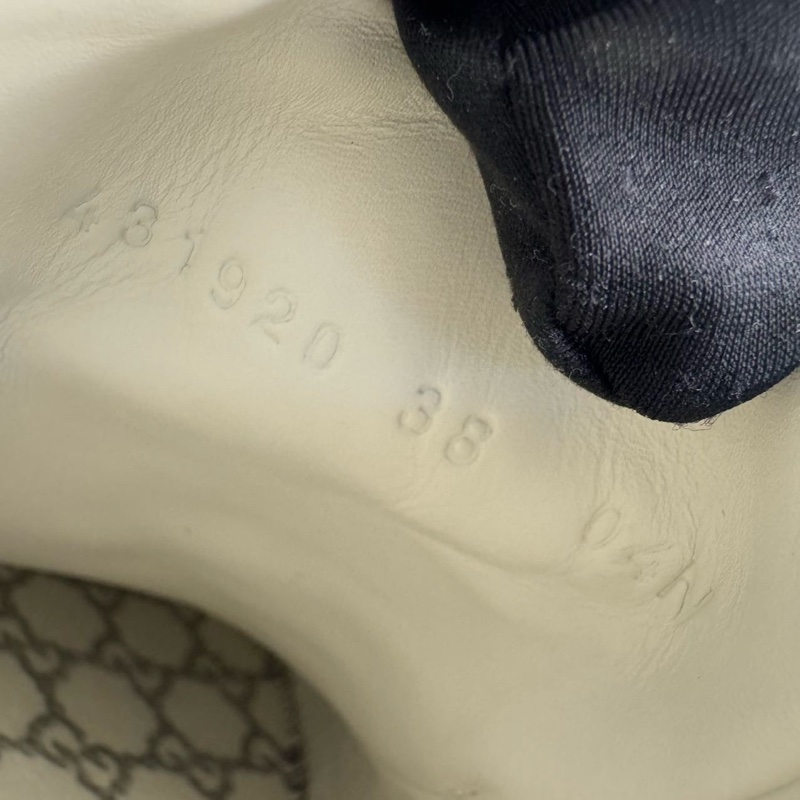 古馳Gucci紅綠尾菠蘿瓢蟲小白鞋38碼 97新-6