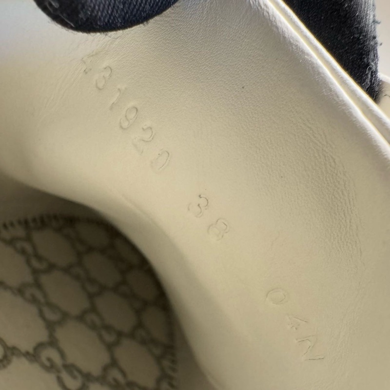 古馳Gucci紅綠尾菠蘿瓢蟲小白鞋38碼 97新-7