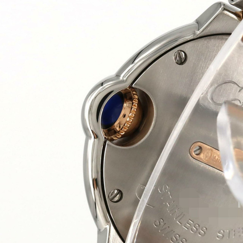 卡地亞 Ballon Bleu SM PG 組合 11P W3BB0005 SSxPG 石英錶-3