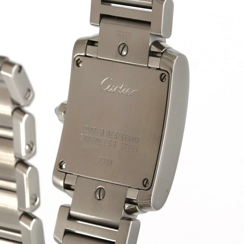 卡地亞 Tank Française SM W51008Q3 不鏽鋼石英錶-5