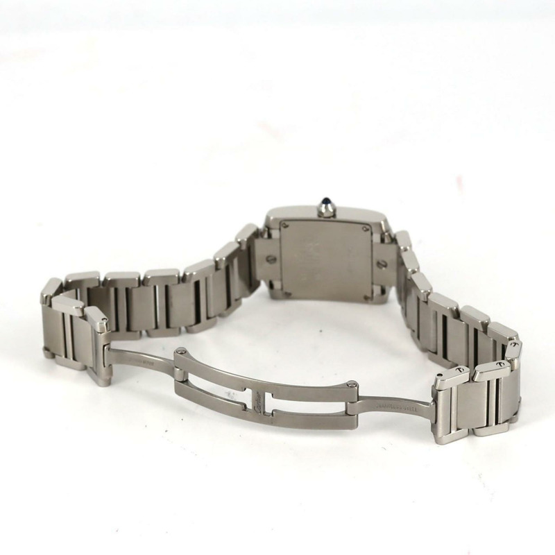 卡地亞 Tank Française SM W51008Q3 不鏽鋼石英錶-6