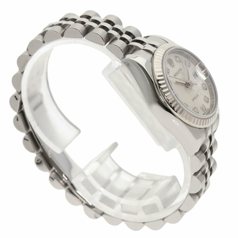 勞力士 179174G Datejust 女士十鑽腕錶，精鋼/SS/18K 白金材質-1