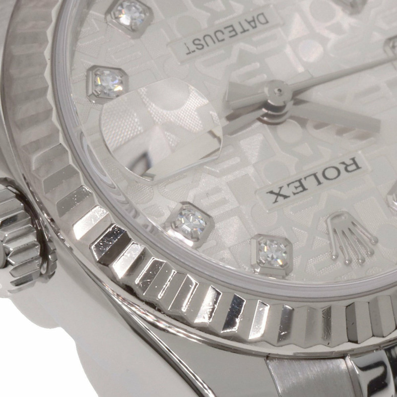 勞力士 179174G Datejust 女士十鑽腕錶，精鋼/SS/18K 白金材質-13