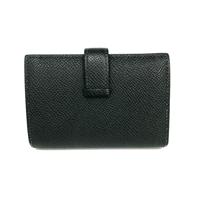 ☆ Hermes 愛馬仕 Green Epsom Calfskin Card Case Stamp W 綠色粒紋小牛皮卡包 W刻 - 257022628-2