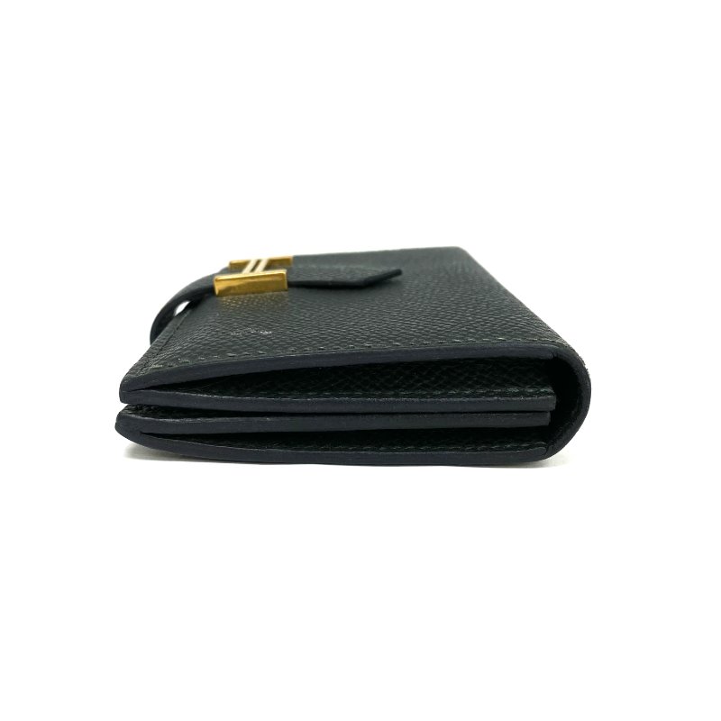 ☆ Hermes 愛馬仕 Green Epsom Calfskin Card Case Stamp W 綠色粒紋小牛皮卡包 W刻 - 257022628-4