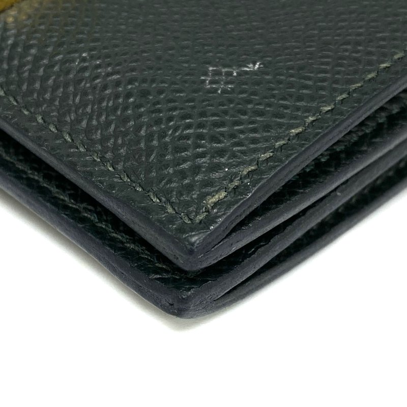 ☆ Hermes 愛馬仕 Green Epsom Calfskin Card Case Stamp W 綠色粒紋小牛皮卡包 W刻 - 257022628-9