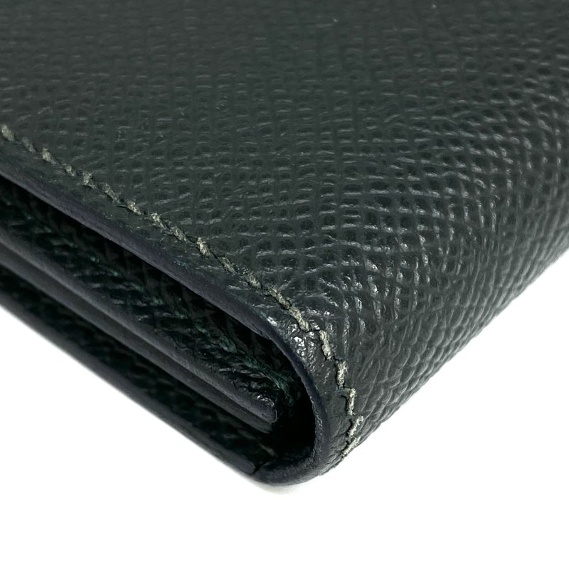 ☆ Hermes 愛馬仕 Green Epsom Calfskin Card Case Stamp W 綠色粒紋小牛皮卡包 W刻 - 257022628-10