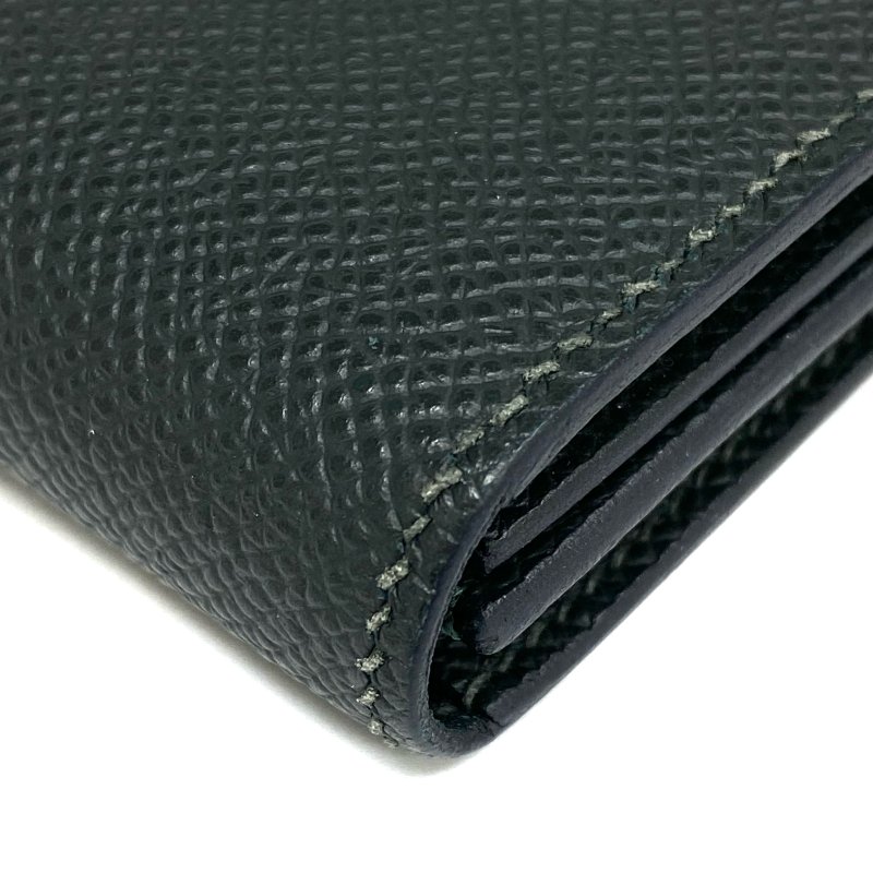 ☆ Hermes 愛馬仕 Green Epsom Calfskin Card Case Stamp W 綠色粒紋小牛皮卡包 W刻 - 257022628-11