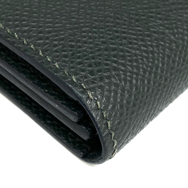 ☆ Hermes 愛馬仕 Green Epsom Calfskin Card Case Stamp W 綠色粒紋小牛皮卡包 W刻 - 257022628-14