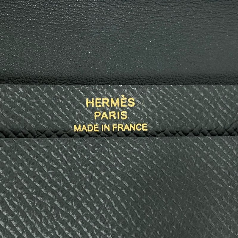 ☆ Hermes 愛馬仕 Green Epsom Calfskin Card Case Stamp W 綠色粒紋小牛皮卡包 W刻 - 257022628-17
