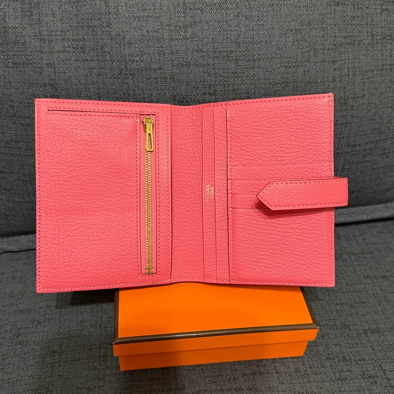 ʜᴇʀᴍèꜱ ʙᴇᴀʀɴ對開短夾 /唇膏粉金釦-13