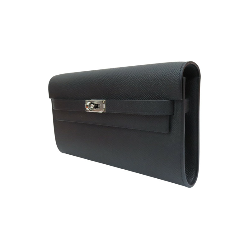 黑色 Epsom牛皮 Kelly To Go 肩背包 W刻 銀扣【HERMES 愛馬仕】-2