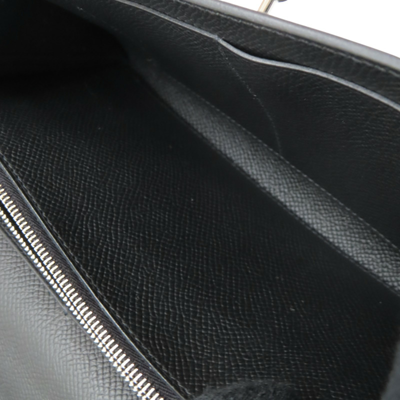 黑色 Epsom牛皮 Kelly To Go 肩背包 W刻 銀扣【HERMES 愛馬仕】-4