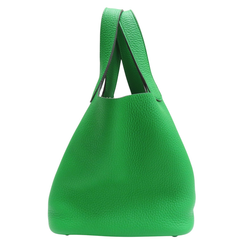 綠色 Taurillon牛皮 Picotin Lock 18 手提包 Z刻 無鑰匙【HERMES 愛馬仕】-1