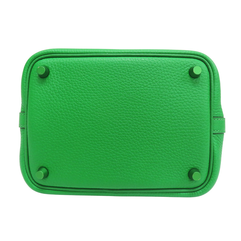 綠色 Taurillon牛皮 Picotin Lock 18 手提包 Z刻 無鑰匙【HERMES 愛馬仕】-3