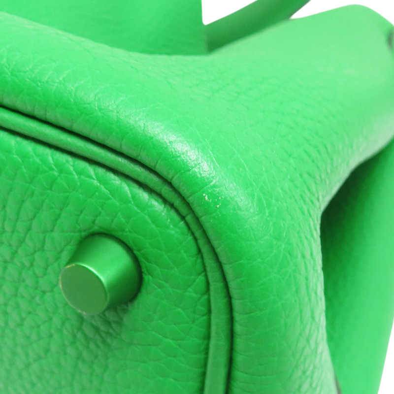 綠色 Taurillon牛皮 Picotin Lock 18 手提包 Z刻 無鑰匙【HERMES 愛馬仕】-11