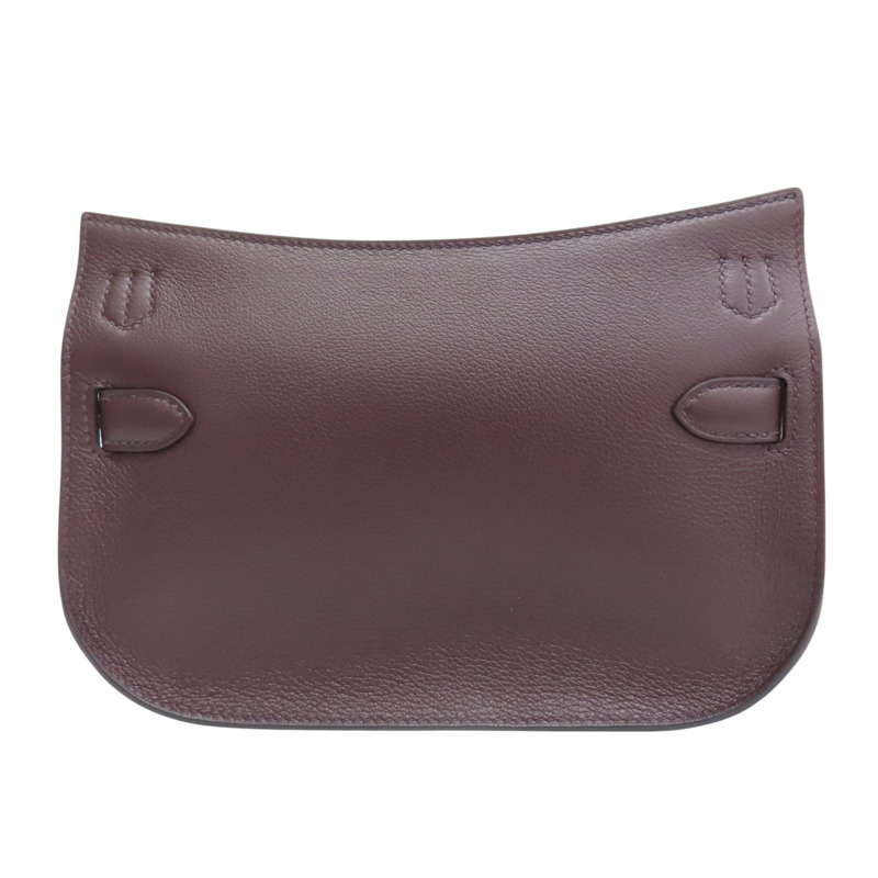 咖啡色 Evercolor牛皮 Mini Jypsiere 肩背包 W刻 銀釦【HERMES 愛馬仕】-1