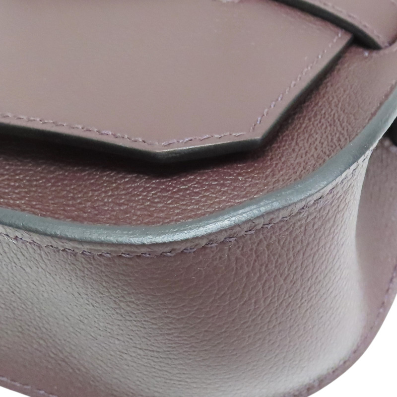 咖啡色 Evercolor牛皮 Mini Jypsiere 肩背包 W刻 銀釦【HERMES 愛馬仕】-9