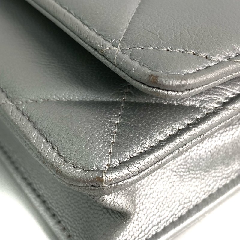 △ Chanel 香奈兒 19 SIlver Lambskin Silver And Gold Tone Metal Ruthenium-Finish Metal Wallet On Chain No.30 19銀色小羊皮銀色和金色金屬鍍釕金屬鎖鏈銀包No.30 - 257022474-7