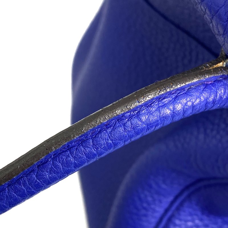 △ Hermes 愛馬仕 Electric Blue Clemence Calfskin Palladium Plated Metal Lindy 34 2 Way Bag Stamp [P] 藍色粒紋小牛皮鍍鈀金屬兩用袋[P]刻 - 257022469-20