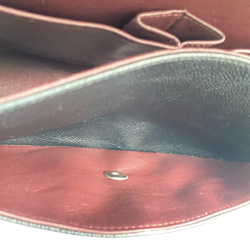 △ Chanel 香奈兒 Black Caviar Skin Silver Tone Metal Classic Double Flap Chain Shoulder Bag A58600 No.17 黑色粒紋小牛皮銀色金屬鎖鏈肩背袋No.17 - 257022826-17