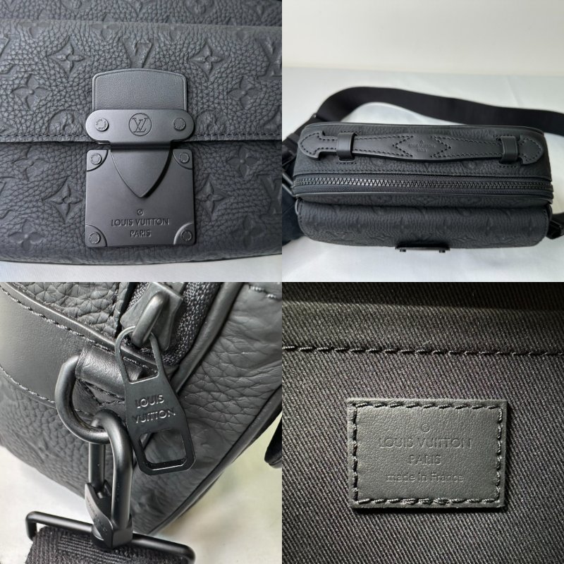 LV 全新S Lock牛皮壓花郵差包-8