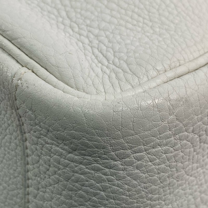 △ Hermes 愛馬仕 White Clemence Calfskin Palladium Plated Metal Lindy 34 2 Way Bag Stamp [L] 白色粒紋小牛皮鍍鈀金屬兩用袋[L]刻 - 257022472-10