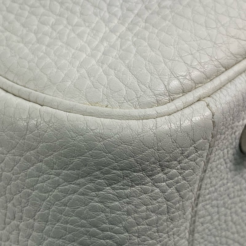 △ Hermes 愛馬仕 White Clemence Calfskin Palladium Plated Metal Lindy 34 2 Way Bag Stamp [L] 白色粒紋小牛皮鍍鈀金屬兩用袋[L]刻 - 257022472-11