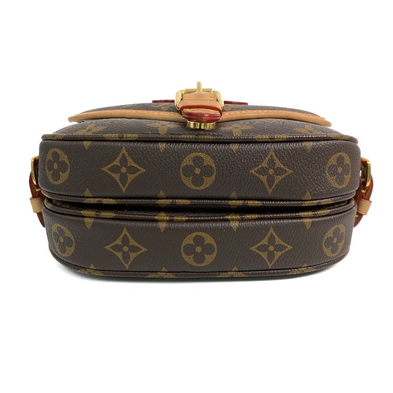 △ Louis Vuitton 路易威登 Brown Coated Canvas Monogram Saumur BB 2 Way Bag M46740 啡色塗層帆布經典老花兩用袋 - 257022865-5