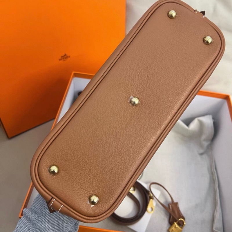 98新HERMES愛馬仕 Bolide 25 z刻Evercolor小牛皮 金扣-4