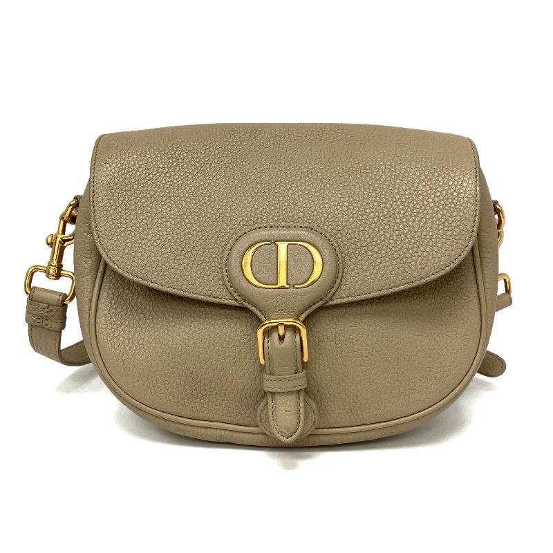☆ Christian Dior 迪奧 Beige Calfskin Bobby Shoulder Bag 米色小牛皮肩背袋 - 257023046-1