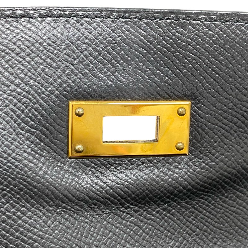 △ Hermes 愛馬仕 89 Noir Epsom Calfskin Gold Plated Metal Kelly 32 2 Way Bag Stamp [O] 黑色壓紋小牛皮鍍金金屬手袋[O]刻 - 257023064-19