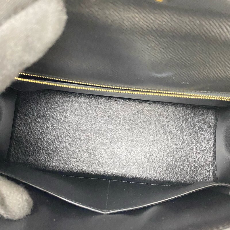 △ Hermes 愛馬仕 89 Noir Epsom Calfskin Gold Plated Metal Kelly 32 2 Way Bag Stamp [O] 黑色壓紋小牛皮鍍金金屬手袋[O]刻 - 257023064-20