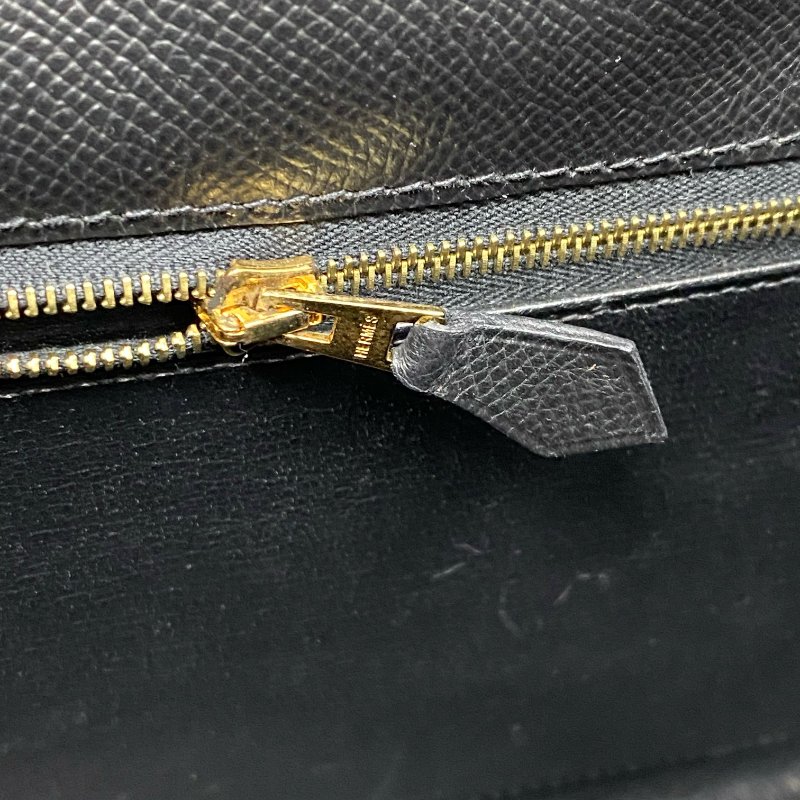 △ Hermes 愛馬仕 89 Noir Epsom Calfskin Gold Plated Metal Kelly 32 2 Way Bag Stamp [O] 黑色壓紋小牛皮鍍金金屬手袋[O]刻 - 257023064-21