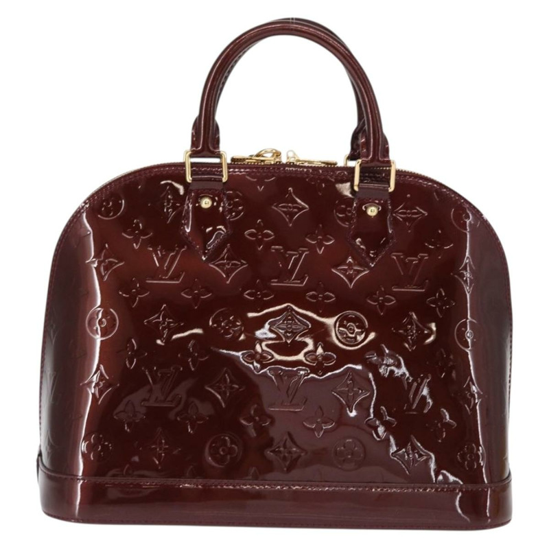 【日本直送】路易威登 Monogram Vernis Alma PM 手提包 Rouge Favist M91691 Auth yk19571V-1