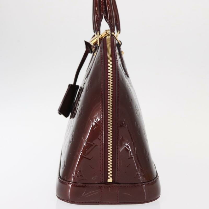 【日本直送】路易威登 Monogram Vernis Alma PM 手提包 Rouge Favist M91691 Auth yk19571V-4