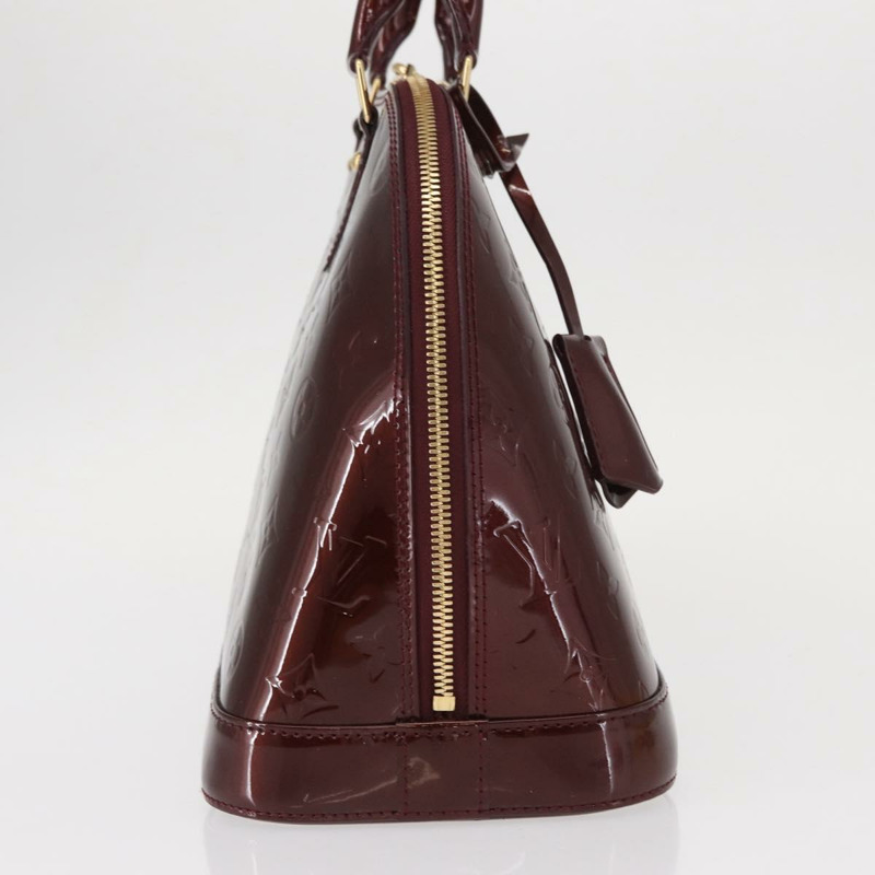 【日本直送】路易威登 Monogram Vernis Alma PM 手提包 Rouge Favist M91691 Auth yk19571V-5