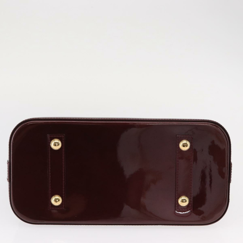 【日本直送】路易威登 Monogram Vernis Alma PM 手提包 Rouge Favist M91691 Auth yk19571V-6