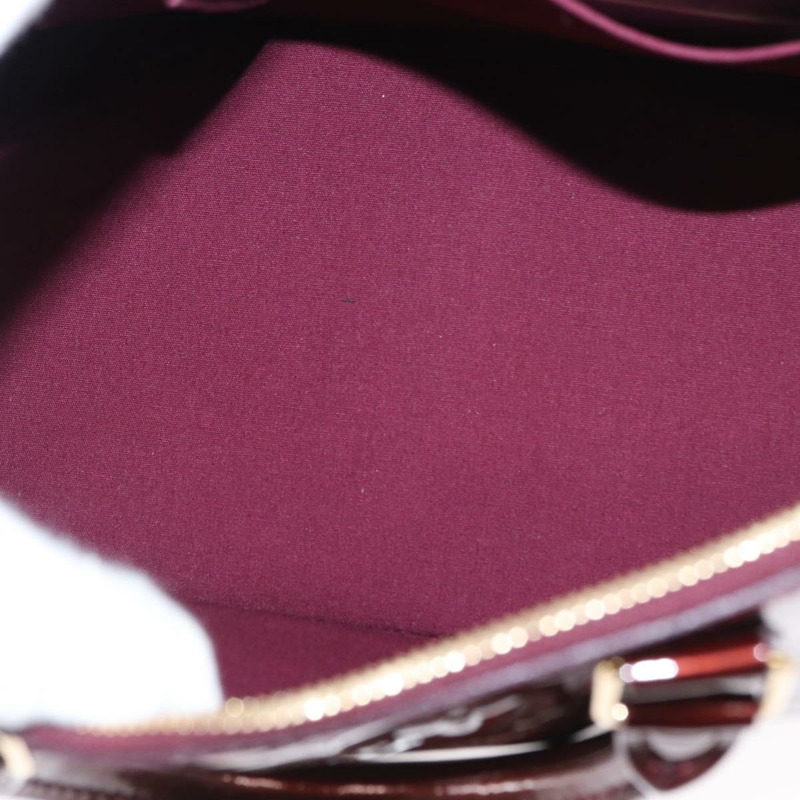 【日本直送】路易威登 Monogram Vernis Alma PM 手提包 Rouge Favist M91691 Auth yk19571V-9